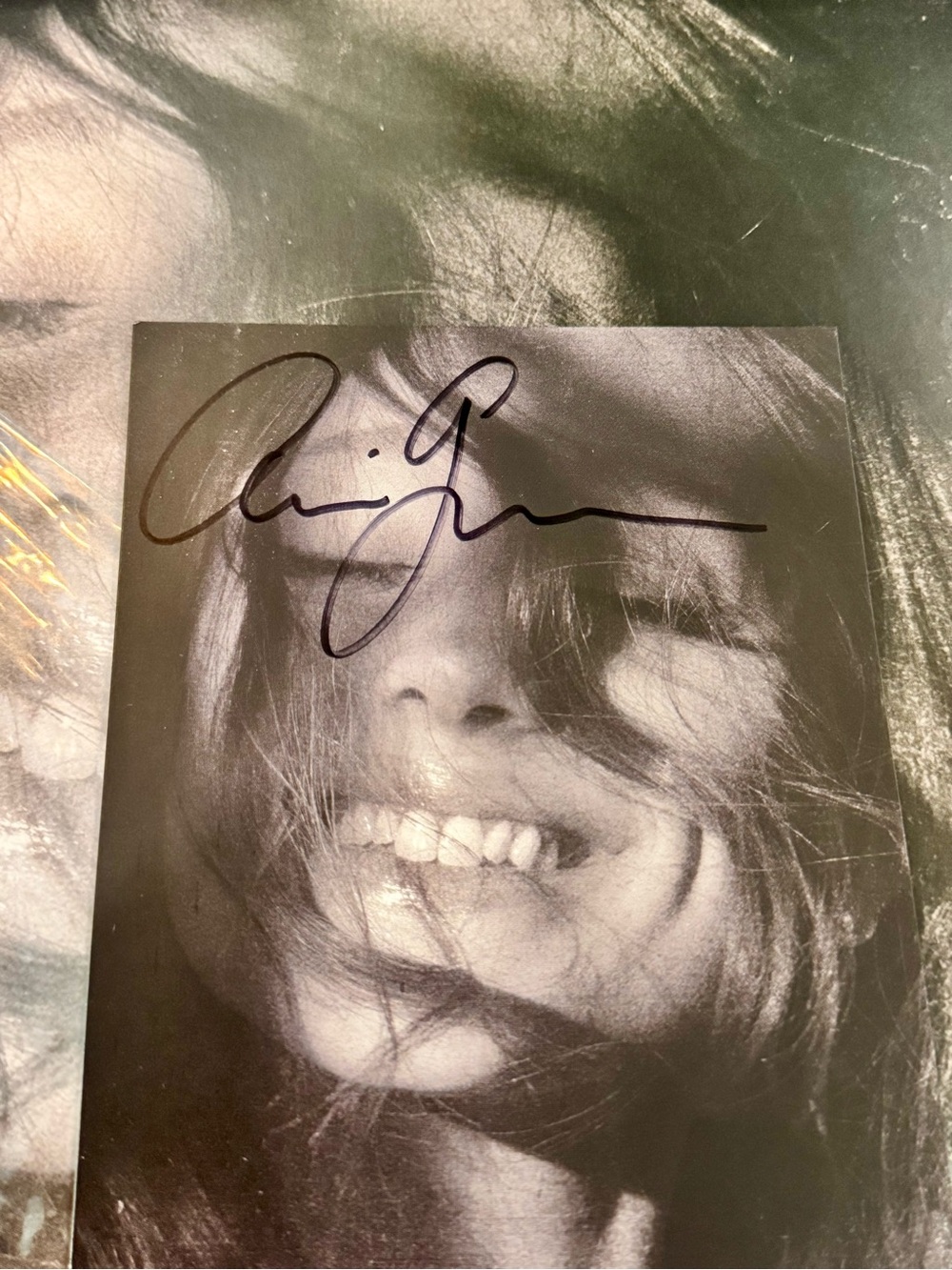 Ariana Grande Petal vinyl LP Signed ~ full signature in black ~ ready to ship